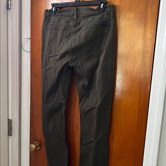 Zara Olive Slim Fit Trousers - Picture 4 of 7